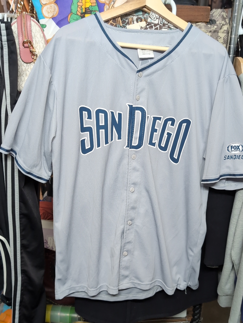 SAN DIEGO Padres MLB SGA Road Gray Baseball Jersey XL X Large 26